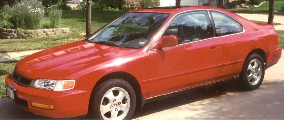 photo of red 1997 2-door Honda Accord Special Edition coupe